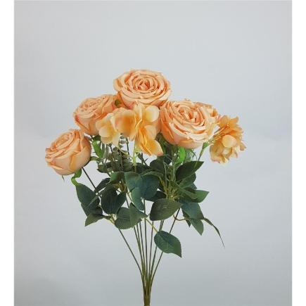 RAMO ROSA/HORTENSIA X9 50X35 CM TE