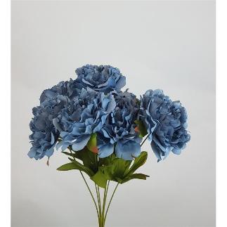 RAMO PEONIA X7 50X37 CM TURQUESA