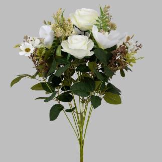 RAMO ROSA CIMBIDIUM X13 55 CM BLANCO