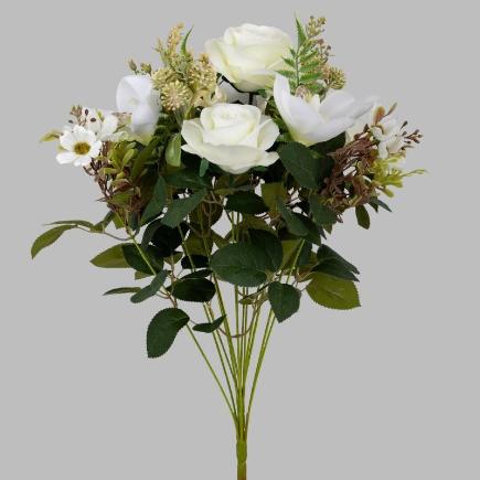 RAMO ROSA CIMBIDIUM X13 55 CM BLANCO
