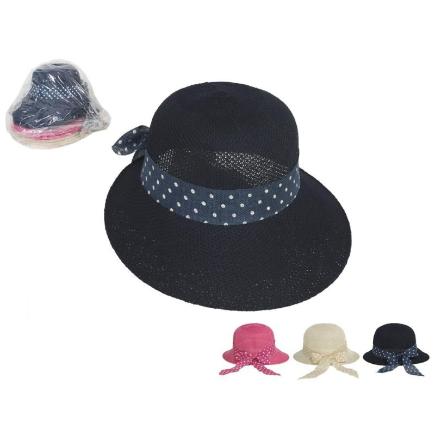 SOMBRERO SEÑORA C/LAZO 29 CM 3STD