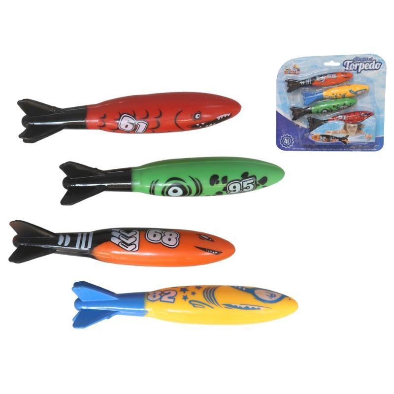 SET 4 TIBURONES PARA BUCEO 22X19X3 CM
