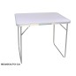 MESA CAMPING BLANCA PLEGABLE BORDE ALU +