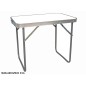 MESA CAMPING BLANCA PLEGABLE C/ASA BORDE