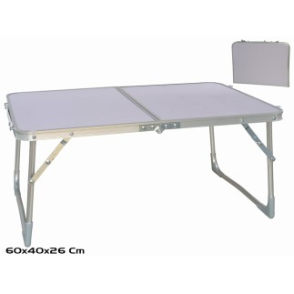MESA CAMPING BLANCA PELGABLE ALUMINIO C/ASA