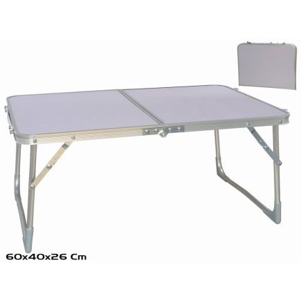 MESA CAMPING BLANCA PELGABLE ALUMINIO C/ASA