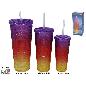 VASO X3 C/CAÑITA AROA 1000/600/340 ML
