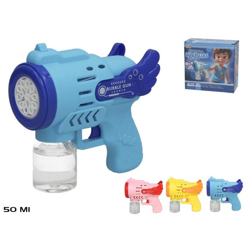 PISTOLA DE AGUA ELECTRICA C/LED 3SRT 17X15 CM