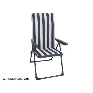 SILLA ACERO RECLINABLE 5 POS 5 CM NAYA
