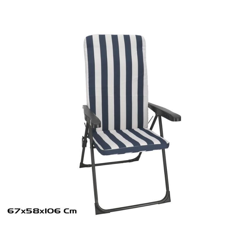 SILLA ACERO RECLINABLE 5 POS 5 CM NAYA
