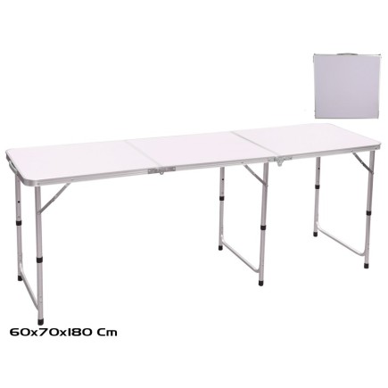 MESA PLEGABLE CAMPING ZEUS ALU 180X60X70 CM