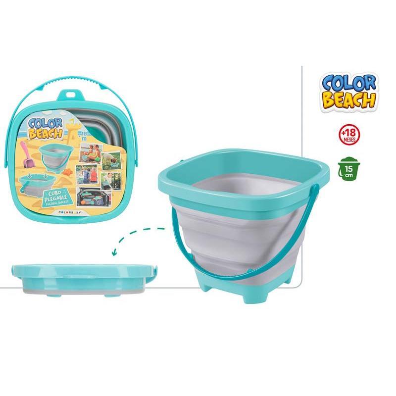 CUBO DE PLAYA PLEGABLE COLOR BEACH