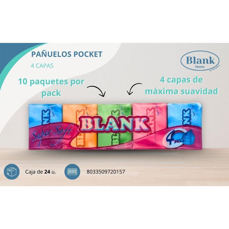 PAÑUELO POCKET 4 CAPAS BLANK