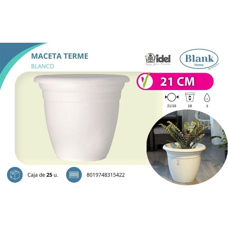 MACETA TERME BLANCA 21 CM