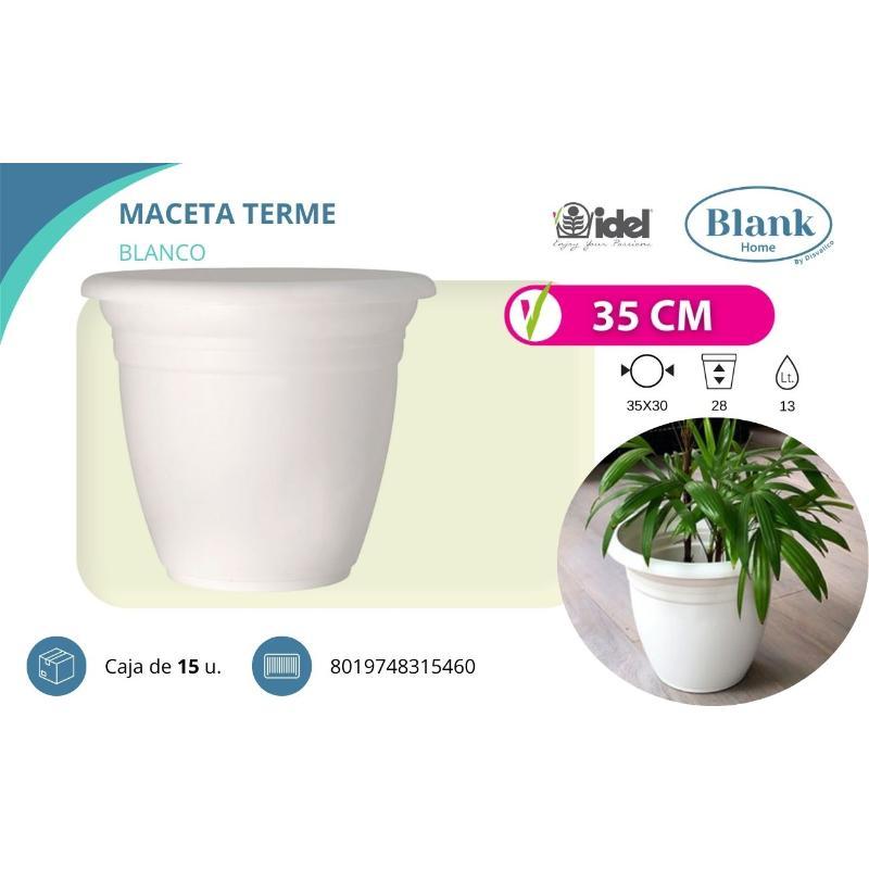 MACETA TERME BLANCA 35 CM