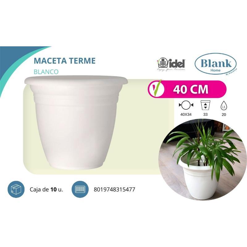 MACETA TERME BLANCA 40 CM