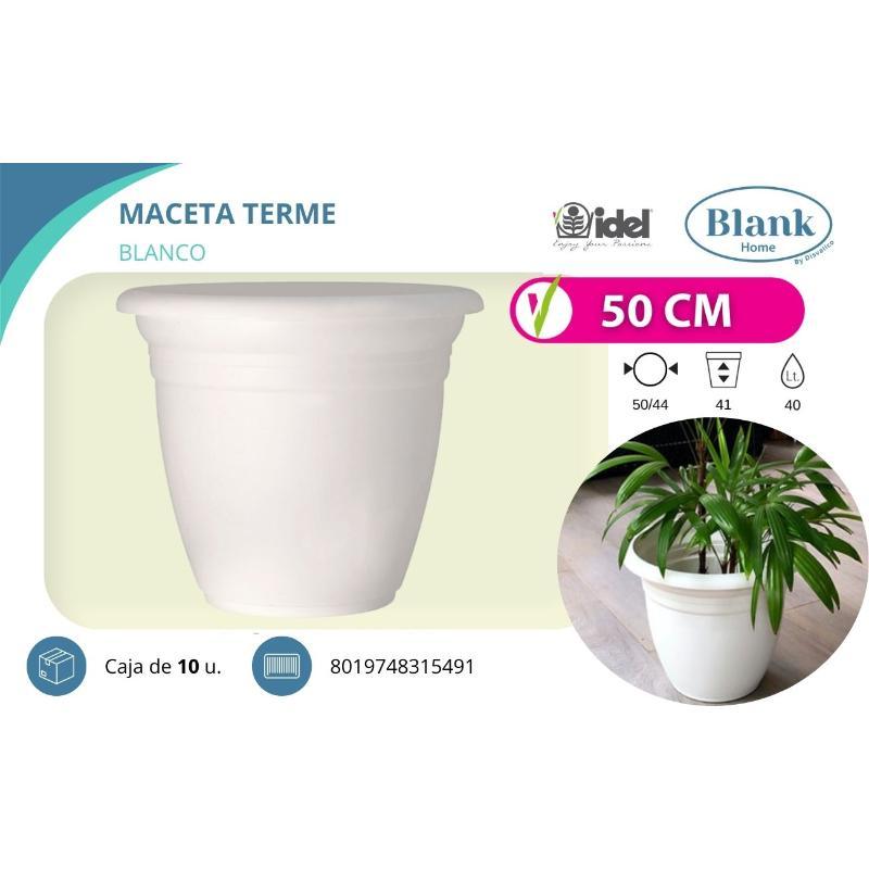 MACETA TERME BLANCA 50 CM