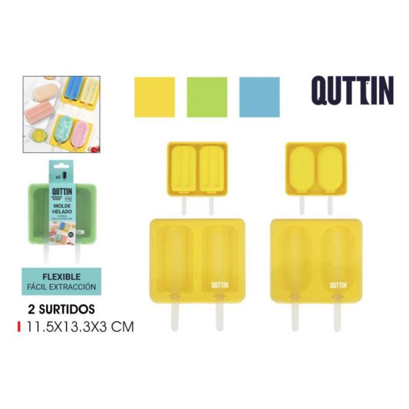 PRB MOLDE HELADO DOBLE SILICONA QUTTIN