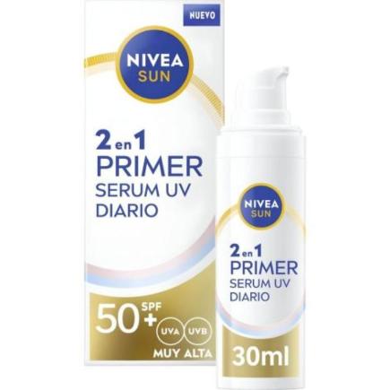 NIVEA SUN FACIAL SERUM FP50+30 ML 2EN1 PRIMER