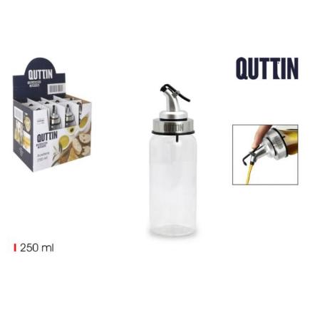 ACEITERA VIDRIO 250 ML C/TAPON QUTT