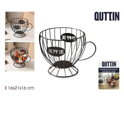 ORGANIZADOR METAL CAPSULA CAFE TAZA QUTTIN