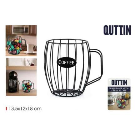 ORGANIZADOR METAL CAPSULA CAFE TAZA QUTTIN