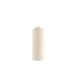 VELA PILLAR CILINDRICA MACIZA COLOR MARFIL 7X15 CM
