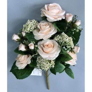 RAMO ENCARADO *12 ROSAS CREMA