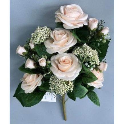 RAMO ENCARADO *12 ROSAS CREMA