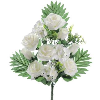PALMA ROSAS CAPULLOS CREMA