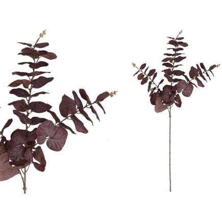 VARA EUCALIPTO 58 LVS 80 CM BURDEOS