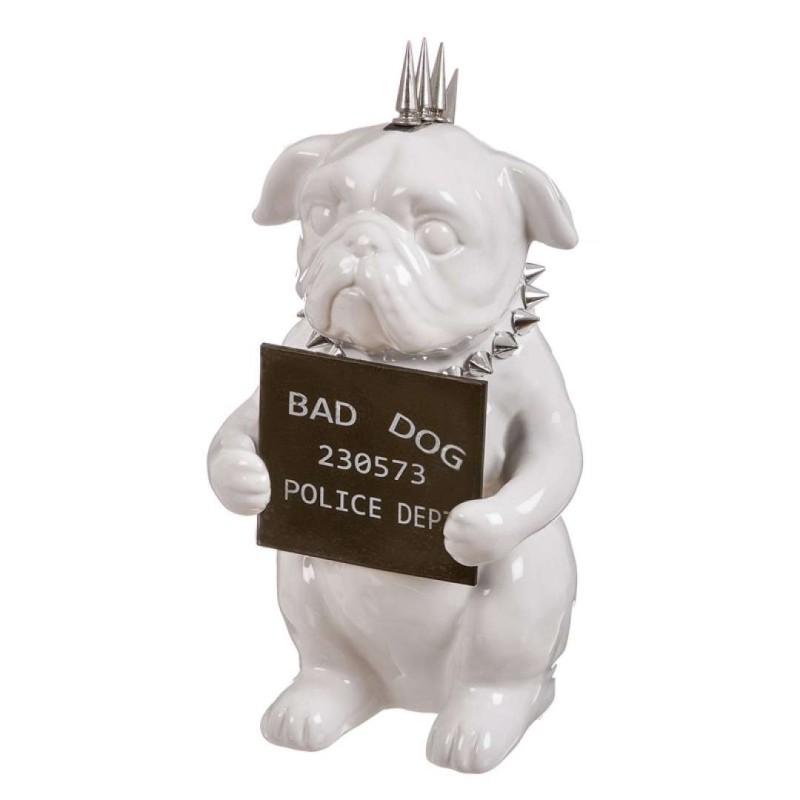 HUCHA PERRO BLANCO 27 CM