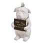 HUCHA PERRO BLANCO 27 CM