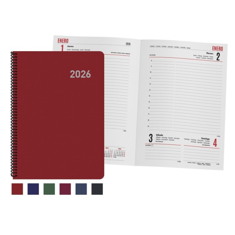 AGENDA PARIS D P 15X21 CON ESPIRAL SURT 2026