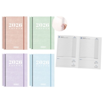 AGENDA ROMA TAPA PP D P 15X21 CON ESPIRAL SURTID
