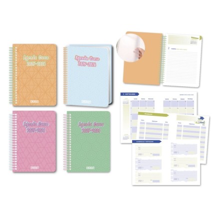 AGENDA ESCOLAR PASTEL 8 D P CAS 25-26T PP