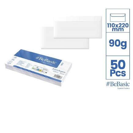 SOBRE COMERCIAL 110X220 MM 50 UDS