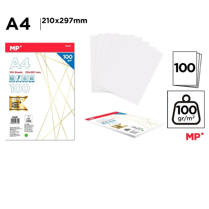 PAPEL A4 100 HOJAS 100 G