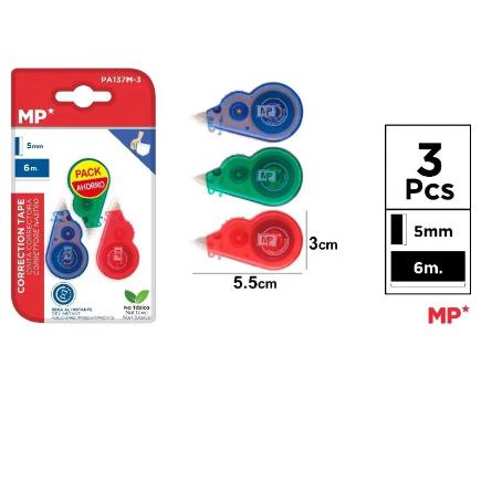 CORRECTOR CINTA 5 MM X 6 M PACK AHORRO