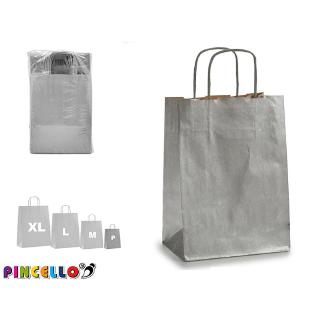 BOLSA PAPEL PLATA KRAFT MINI