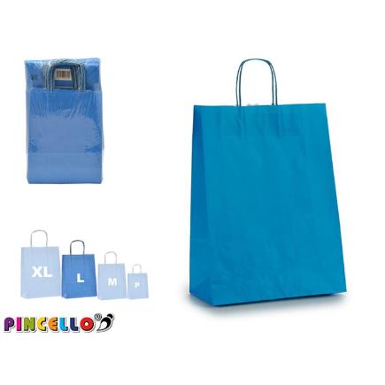 BOLSA PAPEL AZUL MED
