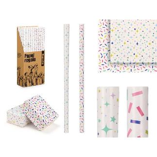 ROLLO PAPEL REGALO 70X200 CONFETI Y ESTREL
