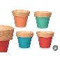 MACETA 28 CM SURT 4 BICOLOR