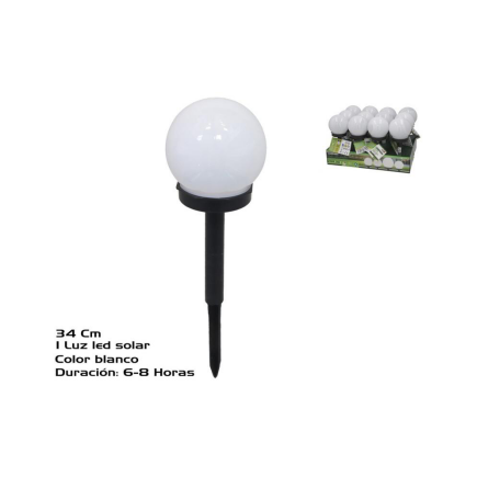 LAMPARA SOLAR 1 LED 40 MAH 34X10 CM