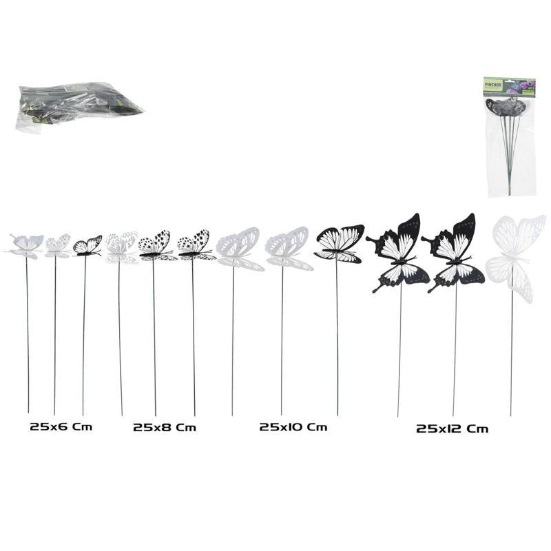 PINCHO X12 PCS MARIPOSA 2 COL SRT 25X6/8/10/11