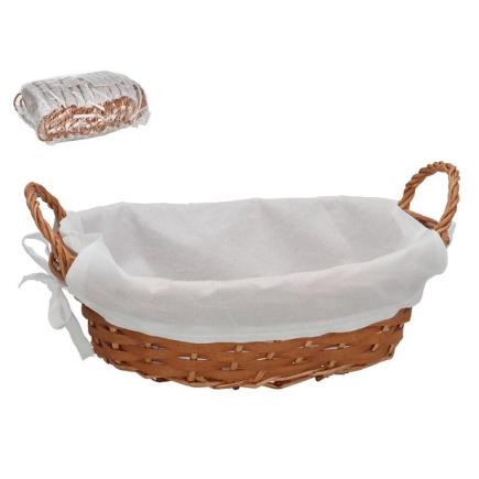 CESTA ASAS ARTEMISA 26X20X12.5 CM OVAL