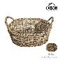 CESTA CON ASAS OVAL SEAGRASS 20 CM