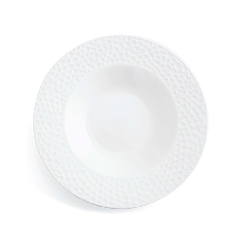 PLATO HONDO 23 CMS. NÁCAR MARFIL QD