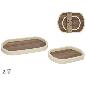 BANDEJA ARGOS X2 36X26.5X3 / 24X17.5X2.5 CM