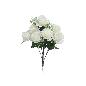 RAMO ROSAS-CLAVELES X9 43 CM BLANCO